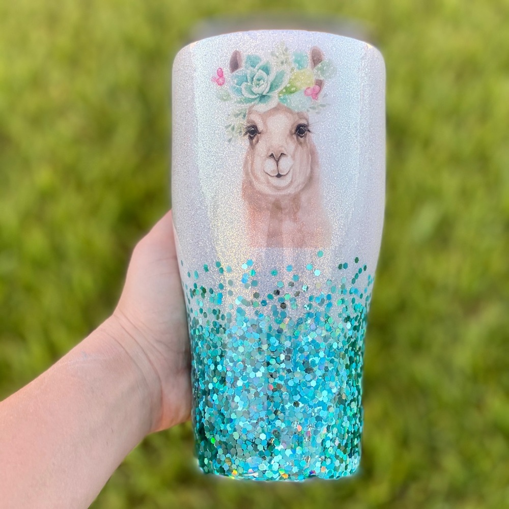 Glitter tumbler